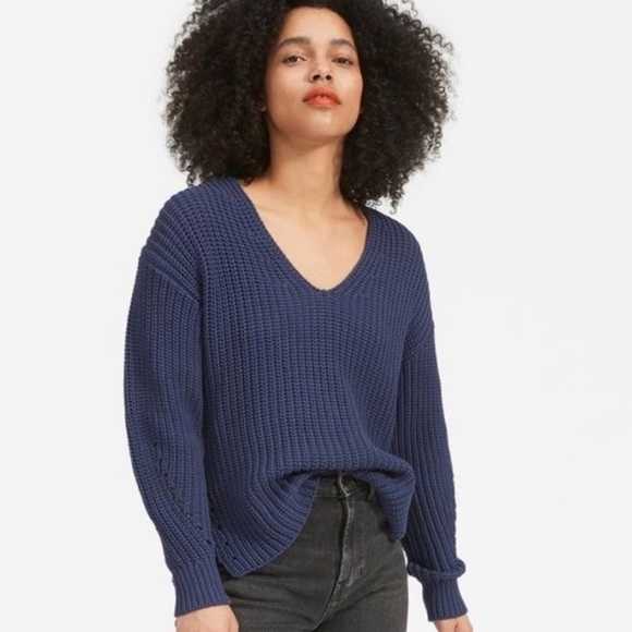 Everlane Blue Women's Sweater - Picture 3 of 8